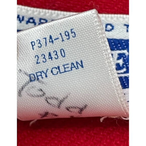 Vintage Pendleton Women's 12P Red Blazer 100% Wool Basic Classic  Preppy Career - Picture 10 of 10